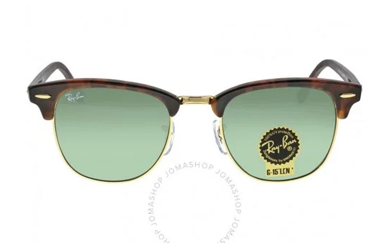 Ray Ban Clubmaster Tortoise Arista 51mm Sunglasses