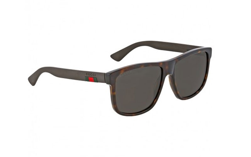 Gucci Polarized Grey Square Sunglasses