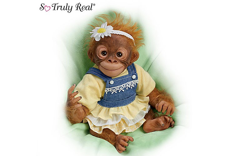 Amy Ferreira Darling Daisy Lifelike Poseable Monkey Doll