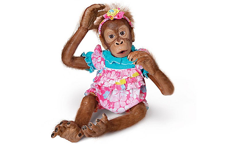 Poseable Lollie Orangutan Child Doll By Simon Laurens