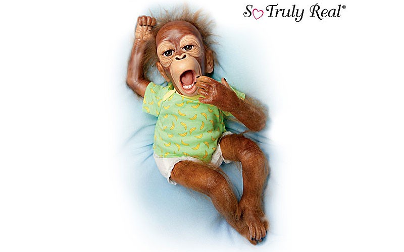 So Truly Real Poseable Orangutan Doll: Baby Zula