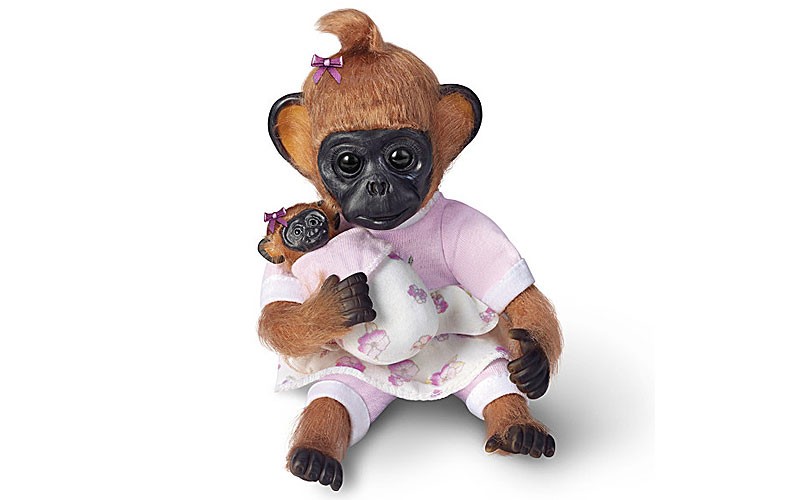 Cindy Sales Gertie Plays Mommy Lifelike Monkey Doll