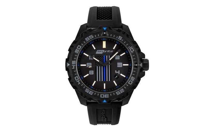 ArmourLite Isobrite Thin Blue Line Limited Edition Mens Watch Black 47mm